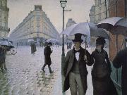 Gustave Caillebotte Rainy day in Paris Germany oil painting artist